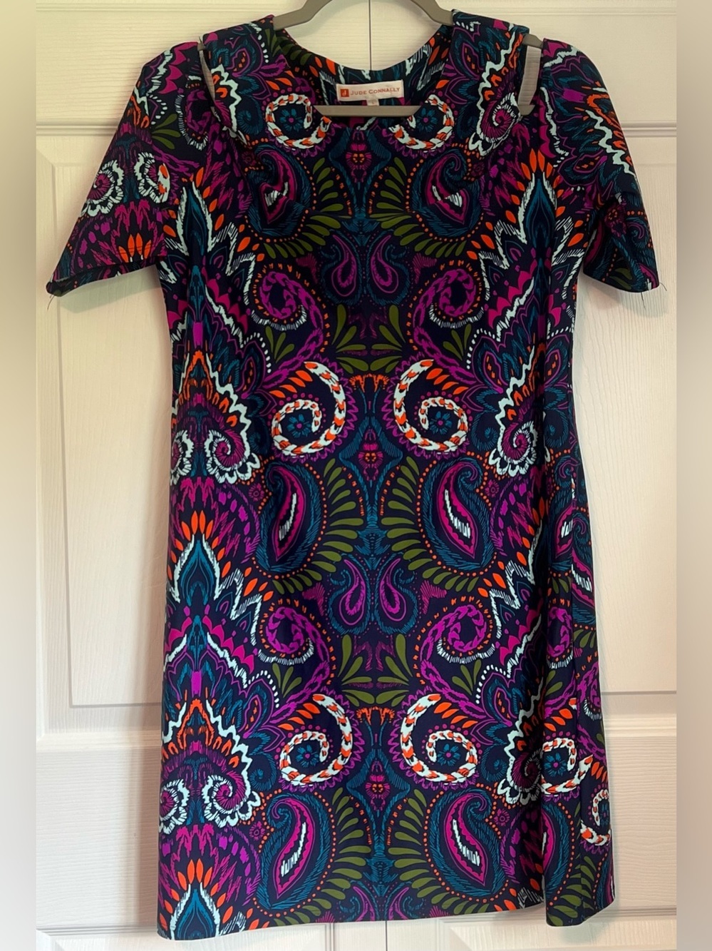 Jude Connally Paisley Cold Shoulder Dress